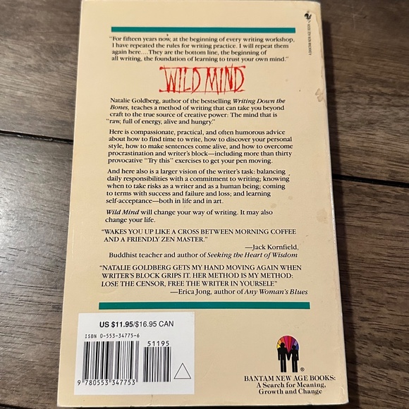 Wild Mind : Living the Writer's Life by Natalie Goldberg (1990, Trade Paperback) - Picture 3 of 6